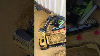 🚧FULL LENGTH Construction Loading Dumptruck twice with Rc Excavator.