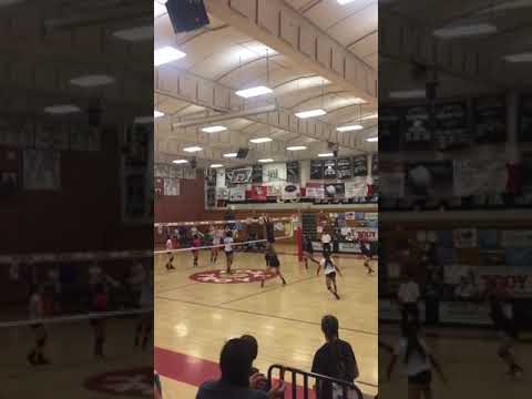FANS RUSH THE COURT WHEN TROY VARSITY VB BEATS LA HABRA