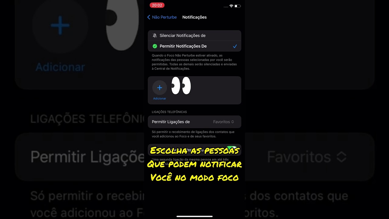 Como configurar o MODO FOCO do IPhone? 