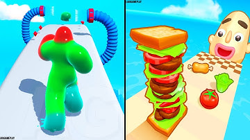 Blob Runner 3D vs Sandwich Runner