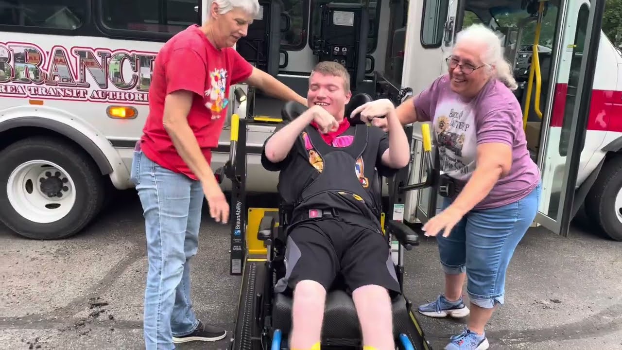 Bata Bus driver Kay picking Sam up at home & dropping him off at IFS 7.17.25 @Paul Monks Jr