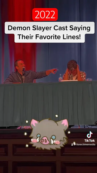 Demon Slayer Cast Saying Their Favorite Lines! PT 2 #Shorts