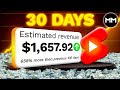 I Tried Youtube Shorts For 30 Days | Monetization | Earnings | Automation