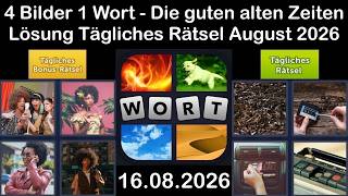 4 Bilder 1 Wort – Lösung Tägliches Rätsel 16 August 2026 - Die guten alten Zeiten screenshot 3