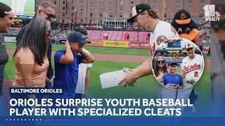 Orioles, UA surprise youth baseball player with custom cleats