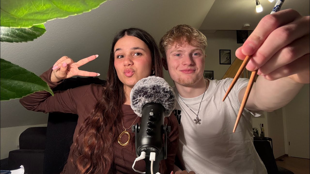 my german bf tries ASMR for the first time 🐣