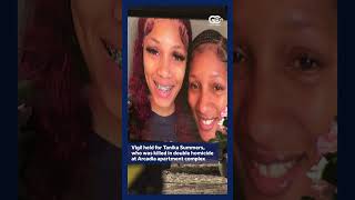 Vigil held for woman who was killed in double homicide at Arcadia apartment complex