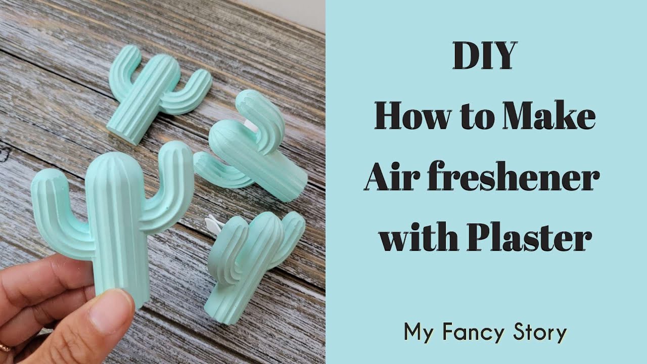 DIY: How To Make Your Car Air Fresheners With Plaster At Home. easy and cheap to make do it yourself