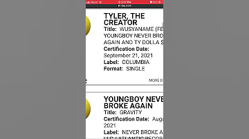 TYLER THE CREATOR FT NBA YOUNGBOY-WUSYANAME  JUST WENT GOLD KEEP RUNNING IT UP