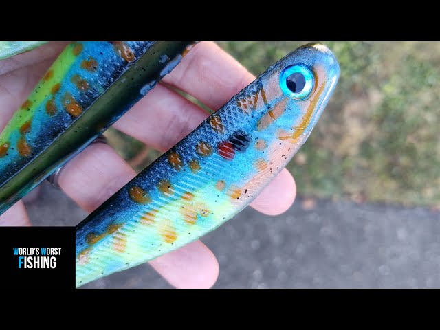 Let's Try & HAND POUR A Pumpkin Seed SUNFISH; Soft Plastic