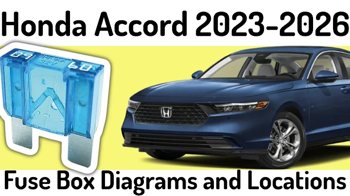 (2023-2026) Honda Accord Fuse Box Diagrams and Fuse Panel Locations✅