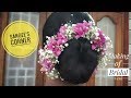 DIY Baby breath Hair brooches | How to make Baby's  breath bridal veni in 5 mins using fresh flowers