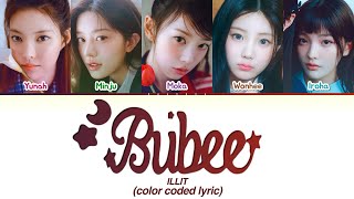 Illit 가사 Bubee Lyric Color Coded Lyric