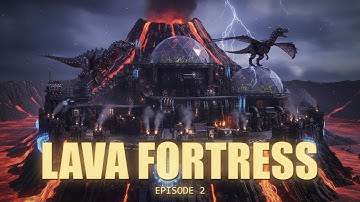 I Built an UNRAIDABLE LAVA FORTRESS on The MOST POPULATED SERVER! ARK PvP