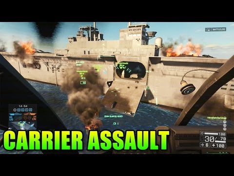 Video: Battlefield 4 Naval Strike DLC Pievieno Jaunu Režīmu Carrier Assault