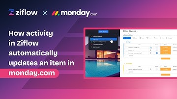 How activity in Ziflow automatically updates an item in monday.com