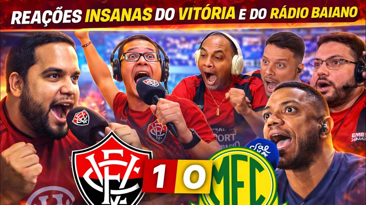 Reações do Rádio Baiano e da Torcida do Vitória | Vitória 1x0 Mirassol – Leão vence no Barradão !