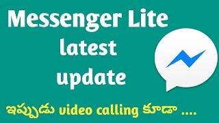 Facebook Messenger Lite latest feature || Messenger Lite latest update video calling || In Telugu screenshot 4