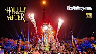 Happily Ever After Fireworks Hub View Complete Show 4K Walt Disney World 2024 03 03