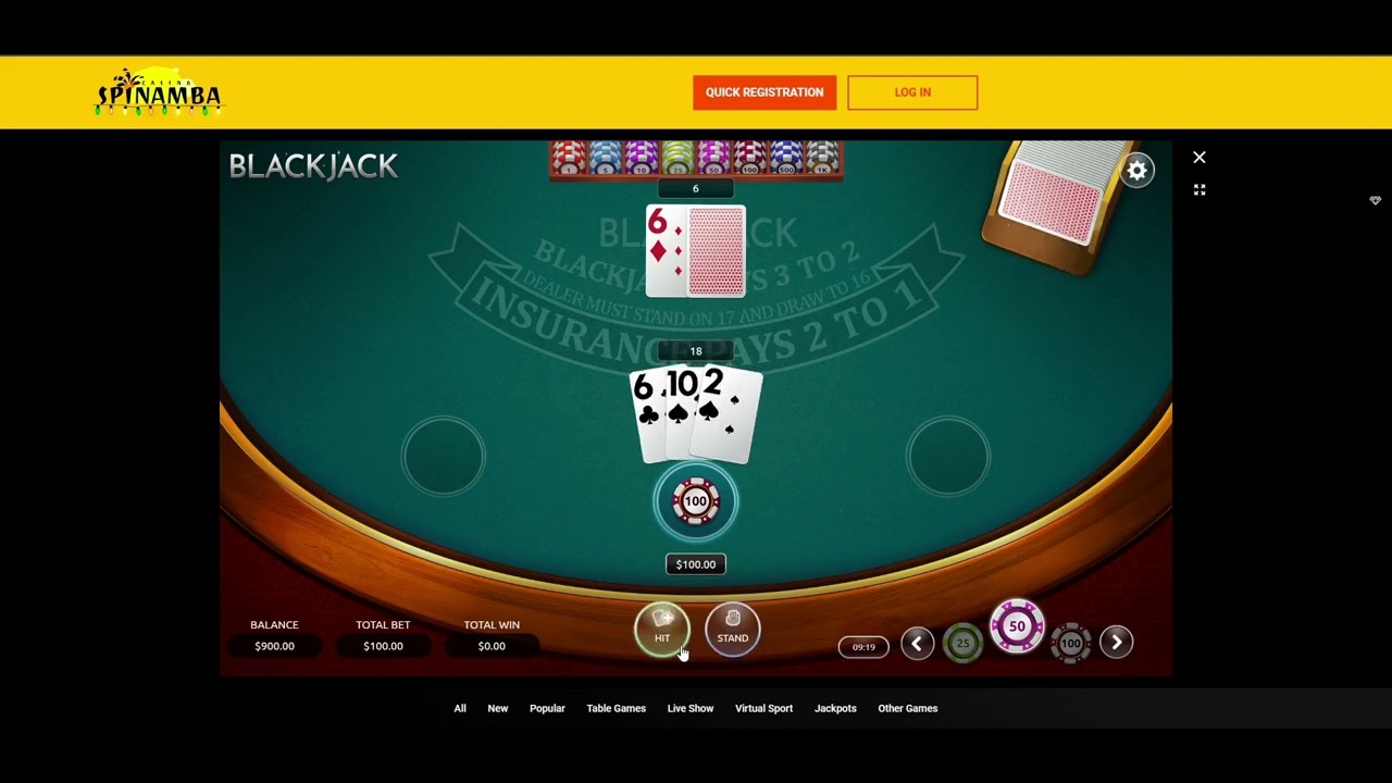 Wizualizacja kasyna Spinamba