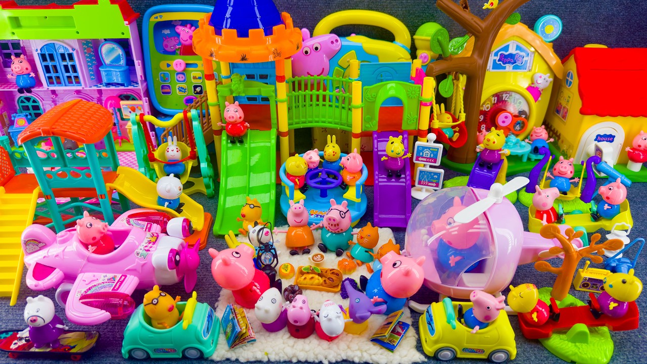 20 Minutes Satisfying Unboxing Peppa Pig Family Playground, Peppa Pig Toys Collection Review ASMR