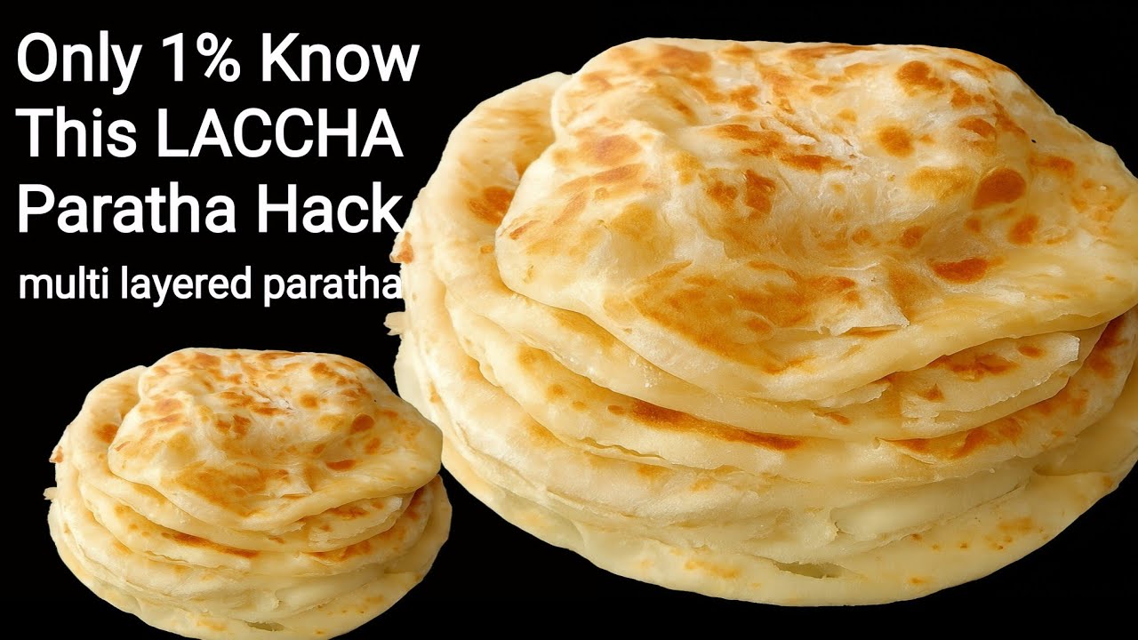 Crispy Layered Milk Paratha | ASMR Vegetarian Recipe | Flaky Laccha Paratha With Milk | rumali roti 