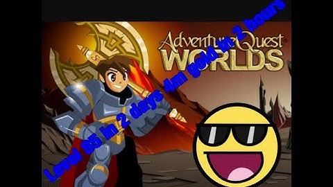 AQW lvl 85 in 2 days and 4m in 2 hours FASTEST WAY!!!