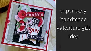 how to make mini scrapbook for valentine | valentine special gift idea | handmade valentine gift