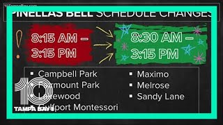 Bell times likely to change for some Pinellas County schools