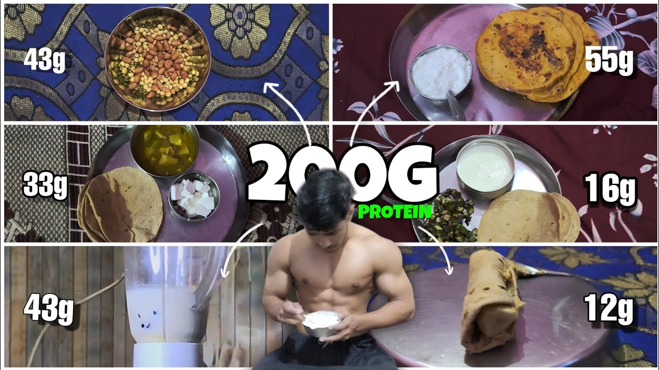 Full Day Of Eating | 200g Protein | No Need Whey Protein | Vegetarian Diet