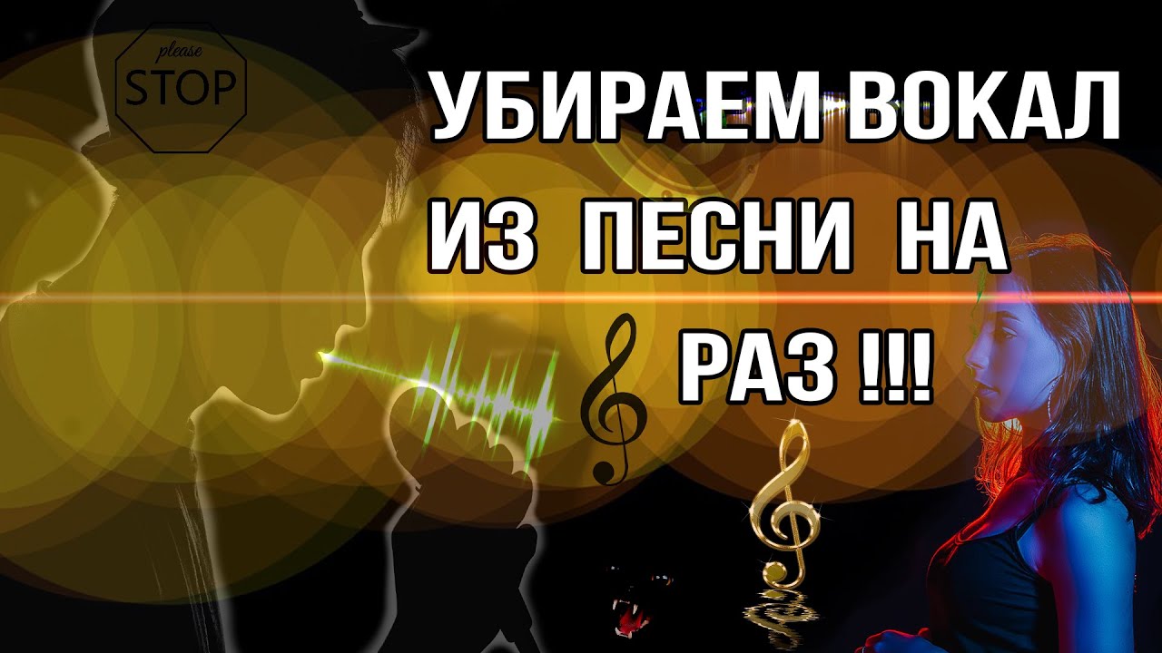 Убрать вокал. Удалить вокал из песни.