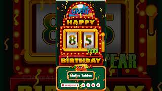 85th year Happy birthday wishes animated #shorts Age machine 85th year Happy birthday wishes animated #shorts Age machine
