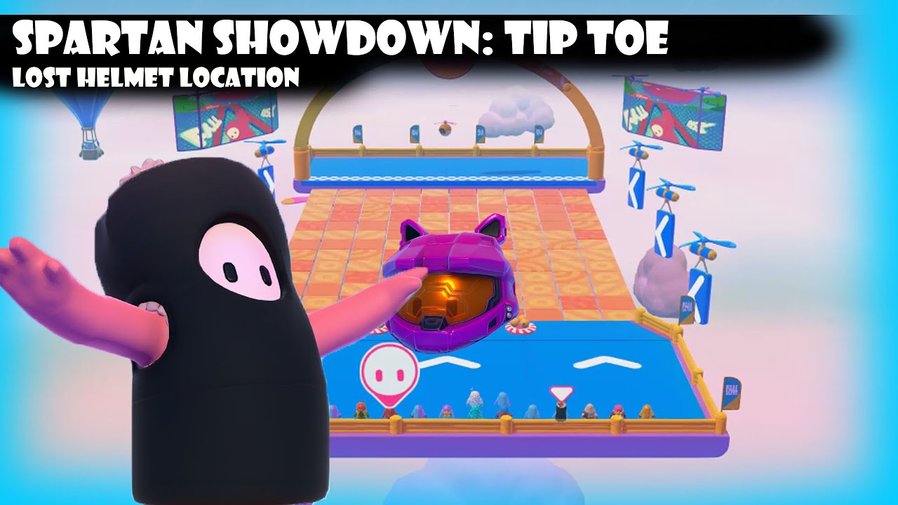 Spartan Showdown Tip Toe Helmet Location Fall Guys YouTube