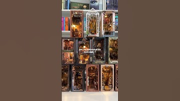 Love my book nook collection ❤️ #booknook #diylover #diyproject #miniature #bookshelfdecor