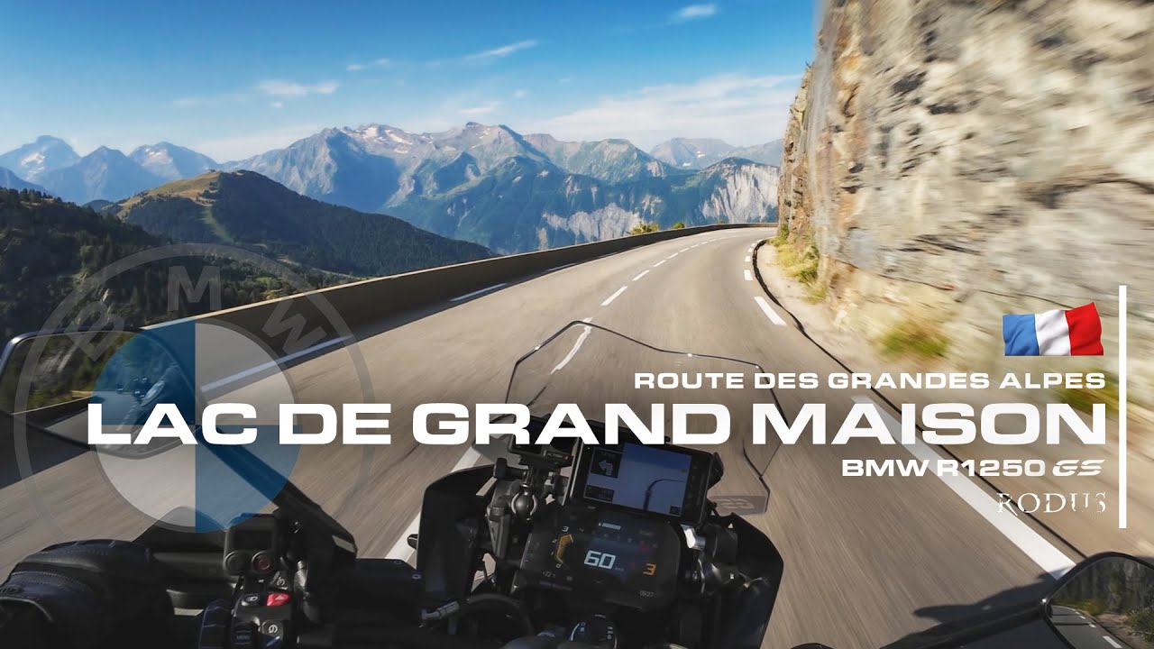 In beeindruckender Berglandschaft mit dem Motorrad zum Lac de Grand Maison | POV | RAW Sound