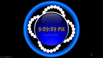 MatsClock 120118 - Free PowerPoint Digital Clock PPT Timer Rotating Lights Visual Illusion