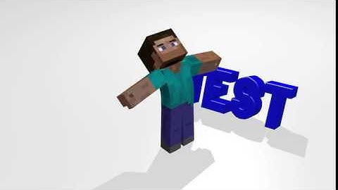 Minecraft Intro Test(walking sequence) | ChaosFX