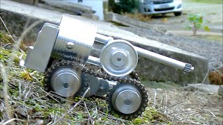 MINI WAR TANK THAT RUN ON ALCOHOL! A heat engine that runs on fire!