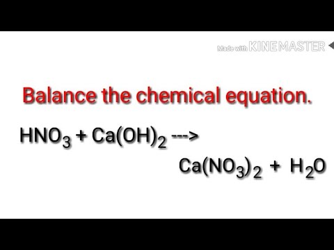 Balance The Chemical Equation Hno3 Ca Oh 2 Ca No3 2 H2o 
