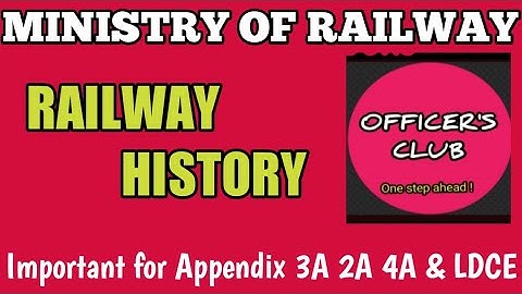 Appendix 3A Most important objective questions of Railway History