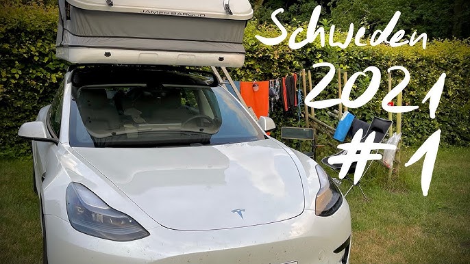 Dachzelt auf dem Tesla Model 3 - Präsentation - Elektro - Camping ARP 