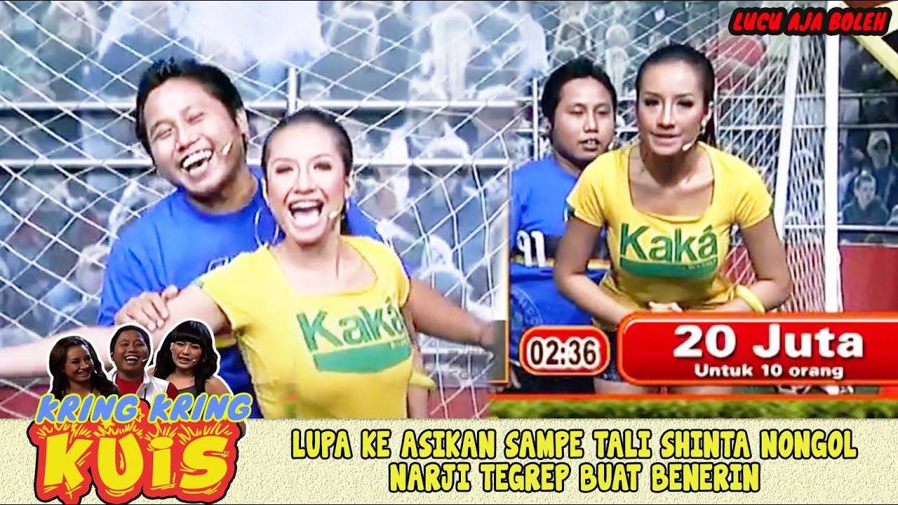 LUPA KE ASIKAN SAMPE TALI SHINTA NONGOL, NARJI TEGREP BUAT BENERIN - KUIS KRING KRING