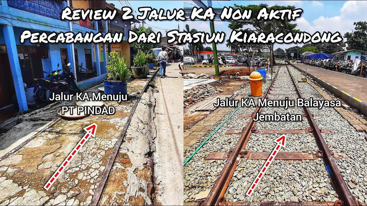 Iseng Iseng l Review 2 Jalur KA Non Aktif Percabangan Dari Stasiun