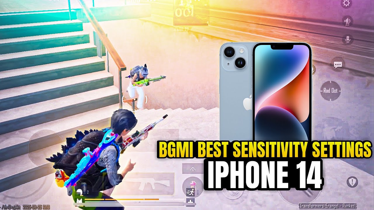 BEST SENSITIVITY & SETTING 🔱 BGMI 3.9 UPDATE BEST SENSITIVITY SETTINGS ll IPHONE 14 