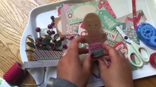 DIY  holiday junk journal for my Travelers Notebook