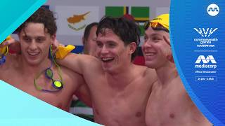 Australia dominates men's 4x200m freestyle relay for gold | Commonwealth Games 2026