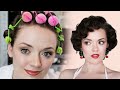 Vintage Get Ready With Me: Vintage Pin Up Makeup Tutorial