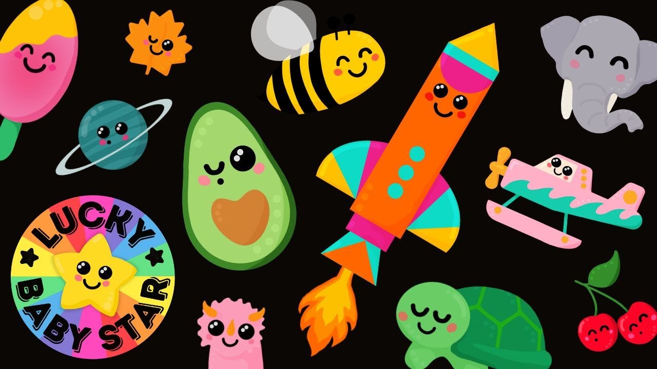 🎈 Just Dance! Sensory Fun: Dancing Fruits 🍎 & Rockets 🚀 for Babies ...