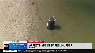 Man connected to dead body stuffed into barrel floating near Malibu coast arrested