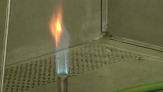 Sterilization of inoculating wire by flaming